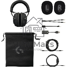 Гарнитура Logitech G Pro X Gaming Headset чёрный, проводная, USB/3.5 мм