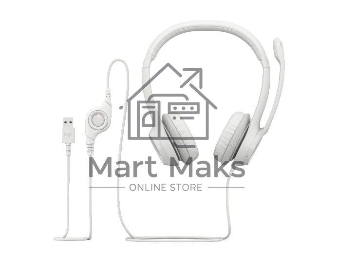 Гарнитура/ Headset Logitech H390 USB White
