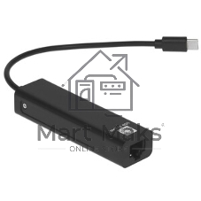Кабель-адаптер 5bites UA3C-45-09BK USB3.1, 3хUSB2.0, RJ45 100MB, черный