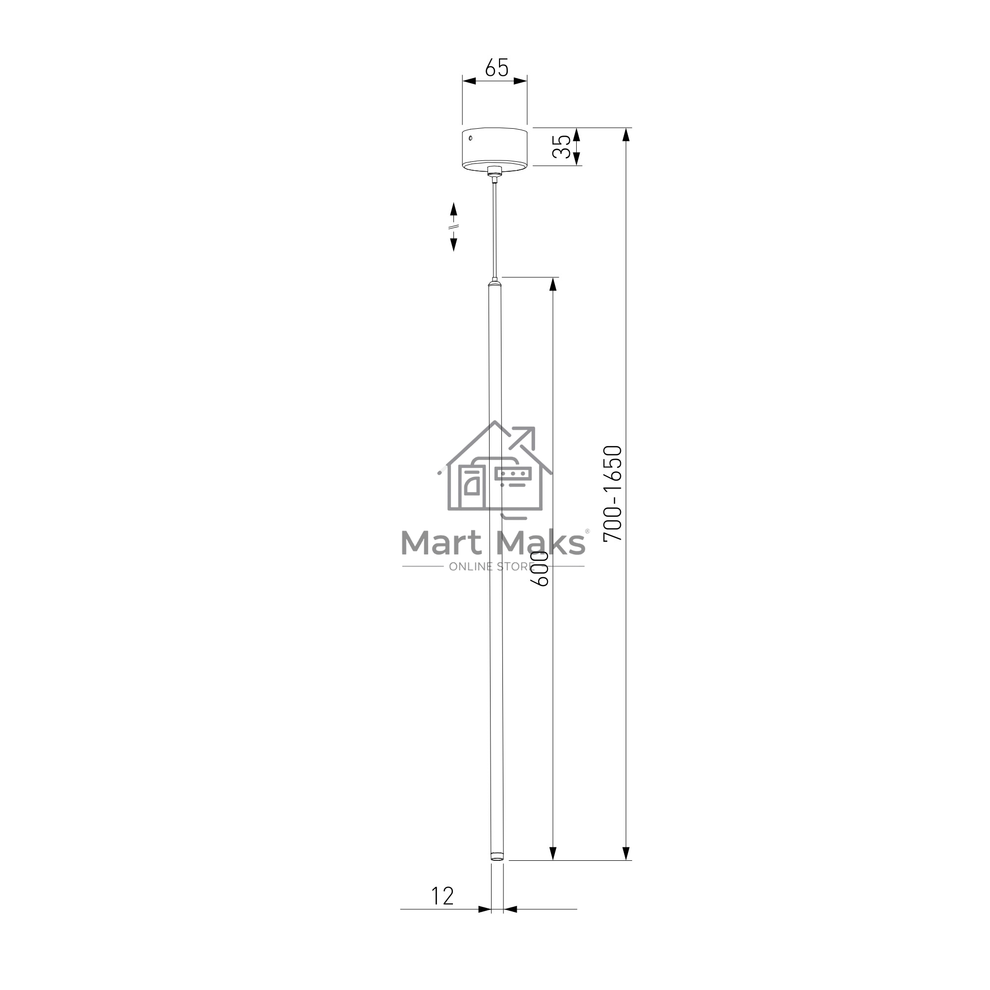 50262 LED 3W 4000К / подвесной светильник / белый