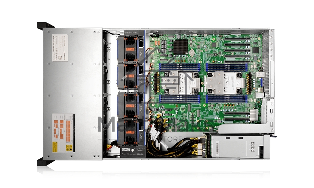 Серверная платформа Gooxi AS201-D12RE-G4 2u 12bay server platform with expander bp, based on rapid sapphire TDP=350w raid card: 9460-8i+BBU