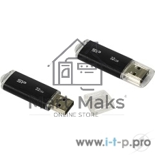 Флешка USB 32Gb Silicon Power Ultima U02 (SP032GbUF2U02V1K), USB 2.0, черный