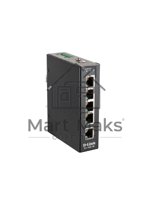 Промышленный неуправляемый коммутатор D-Link DIS-100E-5W/A1A с 5 портами 10/100Base-TX, функцией энергосбережения и поддержкой QoS