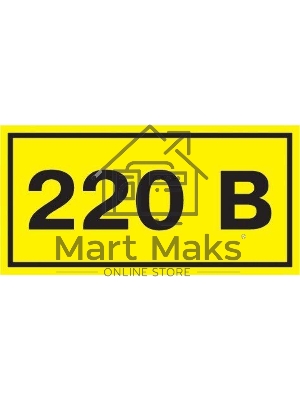 Самоклеящаяся этикетка Iek YPC10-0220V-3-021 90х38 мм, символ 