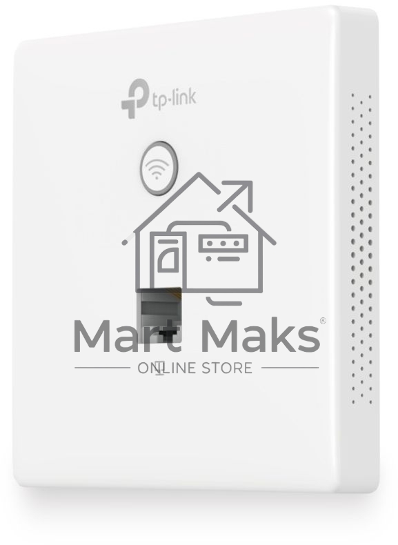 Точка доступа TP-Link Omada AC1200 wireless MU-MIMO Gigabit wall-plate Access Point, 1 Gigabit downlink port, 1 gigabit uplink port, 802.3af/at PoE in, wall plate mounting, support standalone mode and controlled by Omada SDN controller (Software/hardware/
