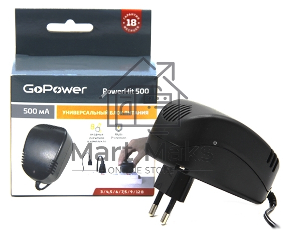Блок питания GoPower Powerhit 500 универсальн. (1/20/40)