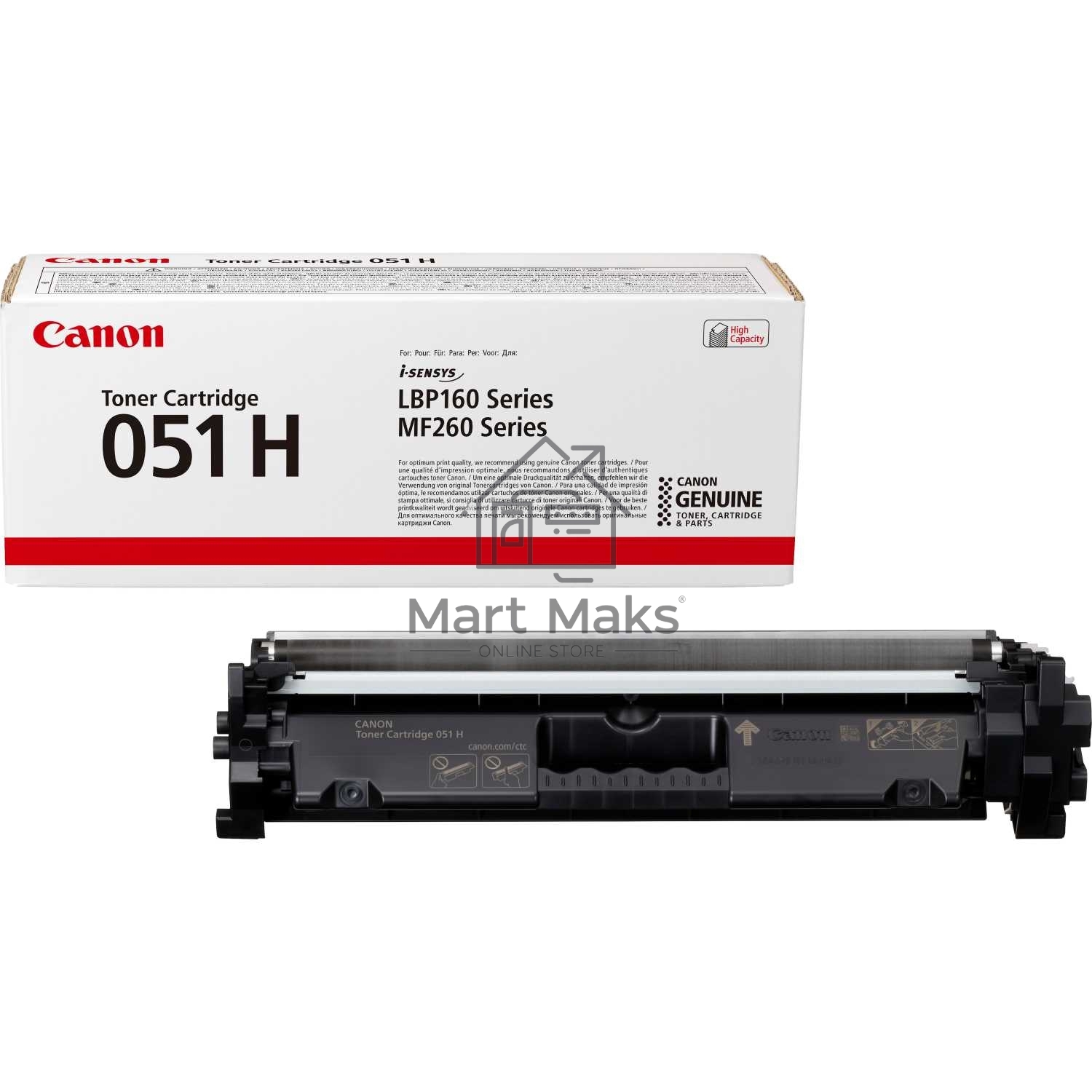 Картридж лазерный Canon 051H BK черный (4100 стр.) для Canon LBP162dw