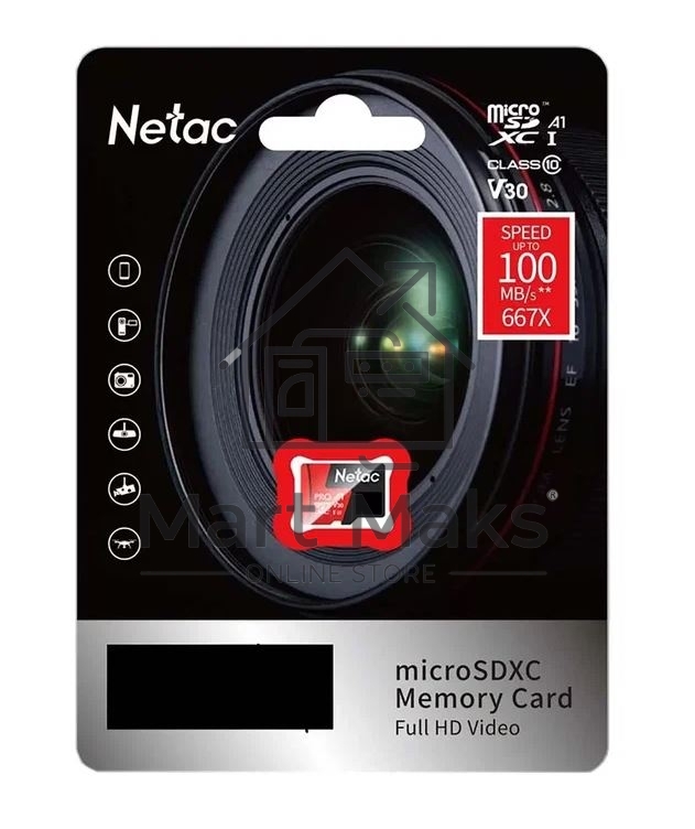 Флеш карта MicroSD card Netac P500 Extreme Pro 32GB, retail version w/o SD adapter