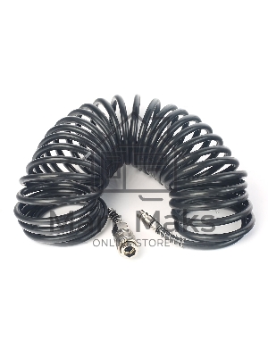 Шланг спиральный для пневмоинструмента PATRIOT PU 86x8мм полиамид быстросъем.