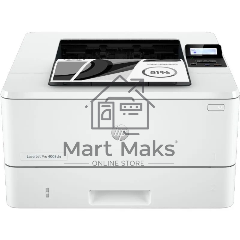Принтер лазерный HP LaserJet Pro 4003dn (2Z609A), A4, ч/б, печ. до 40 стр/мин., 1200 x 1200 dpi, USB, RJ-45, Air Print, Mopria