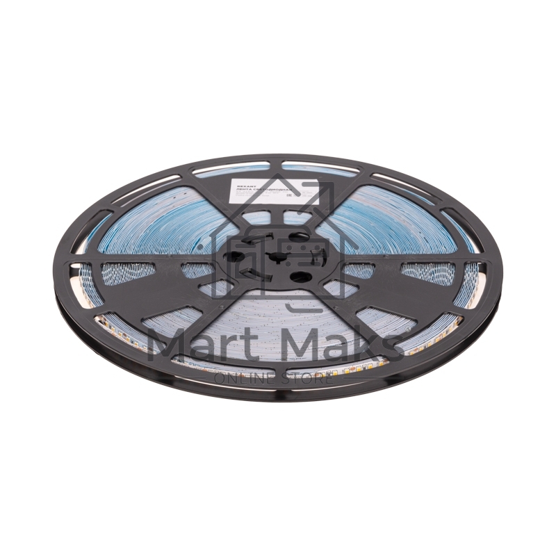 Лента светодиодная 12В, SMD2835, 14,4Вт/м, 120 LED/м, 3000K, 8мм, 50м, IP20 Rexant