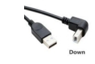 Кабель USB  2.0 на  USB-B угол вниз 0,5 м