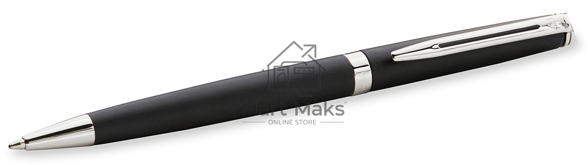 Ручка шариковая Waterman Hemisphere (CWS0920870) Matte Black CT M, синие чернила, подарочная коробка