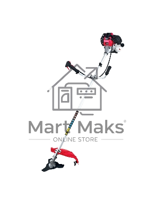 Триммер бензиновый MT-52, 52 см3, неразъемная штанга, состоит из 2 частей MTX