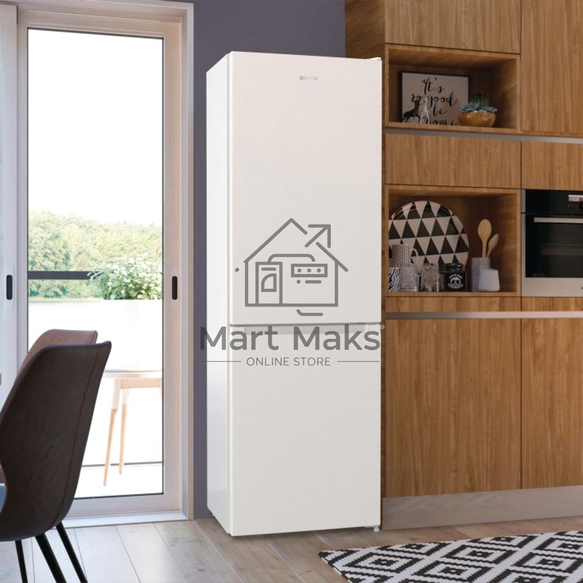 Холодильник Gorenje NRK619EEW4 белый двухкамерный 203/99л морозилка снизу, No Frost