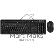 Комплект клавиатура+мышь A4Tech FStyler FG1200S беспроводной, USB, чёрный