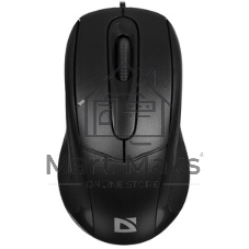 Мышь проводная Defender Standard MB-580 черный, 1000 dpi, USB, кнопки - 3