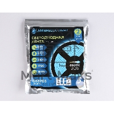 Светодиодная лента Ambrella light GS3703 2835 240Led /24W m/ 24V IP20 6500K/ 5000*14*1.2mm (2 конт.)