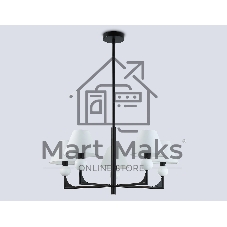 Люстра Ambrella light LH75153/5 BK/FR черный/белый матовый E14*5 max 40W D730*580