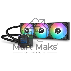 Система жидкостного охлаждения Thermaltake LA360-S ARGB Soc-AM5/AM4/1200/1700/1851 черный 4-pin 38.35dB Al+Cu LCD 360W Ret (CL-W462-PL12SW-A)