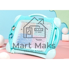 Доска для рисования Deli 50302BLUE магнитные прямоугольная 32.5х25.4мм синий