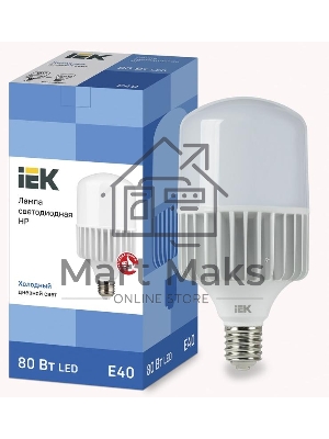 Лампа светодиодная IEK LLE-HP-80-230-65-E40 HP 80Вт 230В 6500К E40
