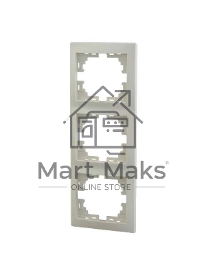 Рамка 3-м Мира верт. крем. Lezard 701-0300-153