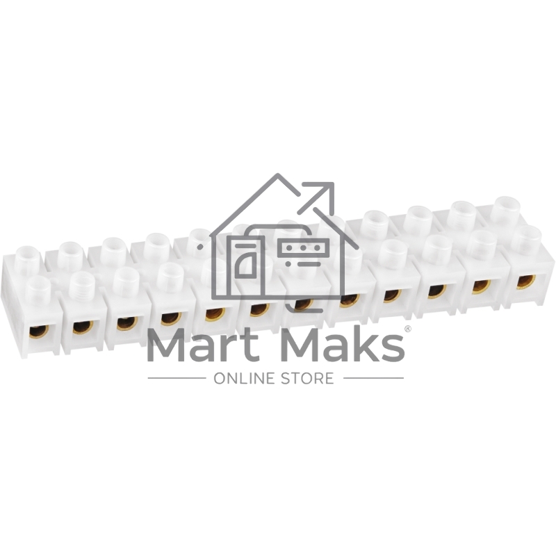 Колодка клеммная 10х35кв.мм 12пар NTB-HPE-S12-80/WH квадратн. полиэтилен бел. Navigator 71008
