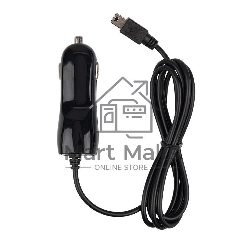 Автозарядка в прикуриватель microUSB (АЗУ) (5 V, 1000 mA) шнур спираль 1.2 м черный Rexant