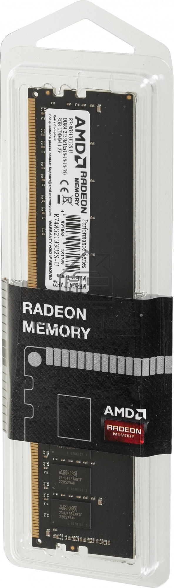 Оперативная память AMD Radeon R7, DDR4, 8GB (1x8GB), 2133MHz, CL15, DIMM