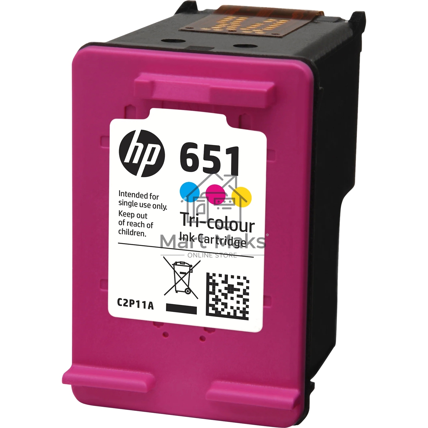 Картридж струйный HP 651 C2P11AE трехцветный для HP DJ IA5575e (300стр.)