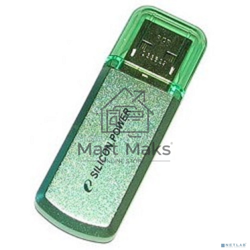 Флешка USB R/W Silicon Power R/W 8Gb Helios 101 SP008GBUF2101V1N USB2.0 зеленый