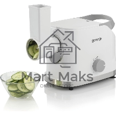 Мясорубка электрическая Gorenje MG1802SJW белый, 1800 Вт, 2.1 кг/мин, реверс, защита от перегрузки, насадки - 4