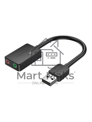 Внешняя звуковая карта Vention USB Черная, шт.