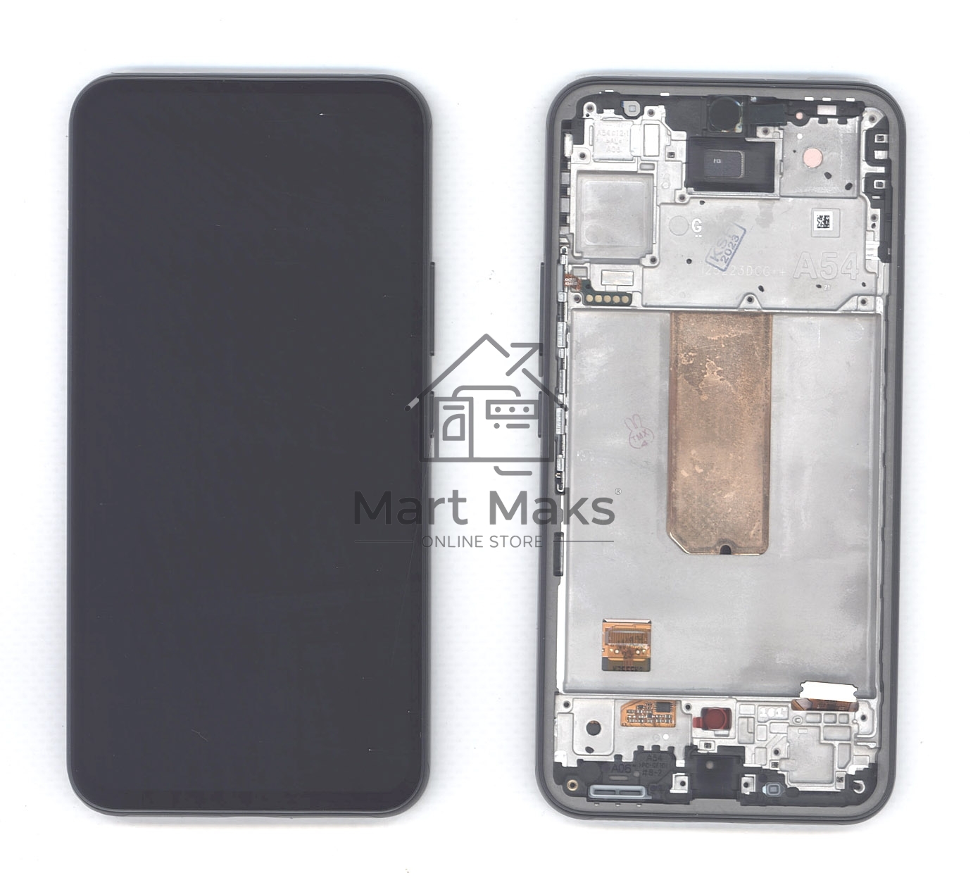 Дисплей (модуль) для Samsung Galaxy A54 5G SM-A546E в сборе с тачскрином и рамкой (Amoled) черный