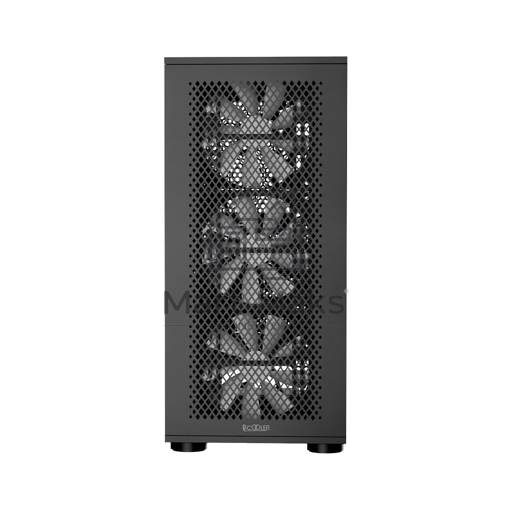 Компьютерный корпус  PCCooler ME200 MESH BK, Mesh Full Tower, черный, TG, SPCC, 3x120mm ARGB E-ATX, ATX, mATX, mITX 180/380/220mm 4x2.5