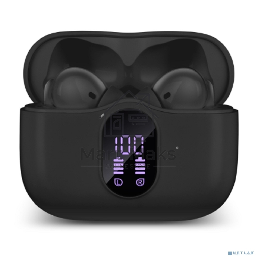 Беспроводные внутриканальные наушники с микрофоном Sven E-315B, черный (Bluetooth, TWS, ANC, ENC, APP)