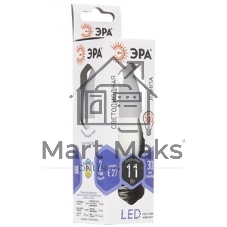 Лампа светодиодная ЭРА STD LED B35-11W-860-E27 11 Вт свеча холодный дневной свет