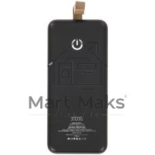 Внешний аккумулятор PERFEO (PF_E2086) - 30000 mAh/LED QC3.0/Type-C/2, черный
