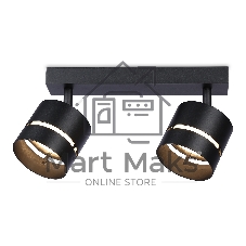Светильник Ambrella light TN71060/2 BK черный GX53/2 max 12W 280*85*150