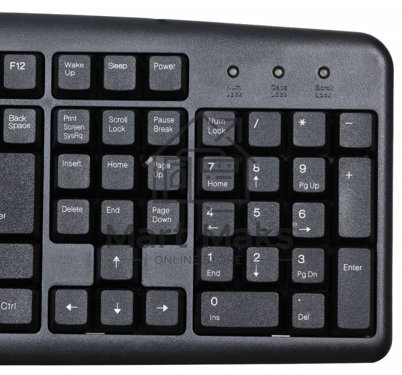 Клавиатура Oklick 100M/100M HW3 черный USB