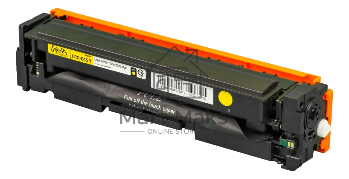 Картридж лазерный Sakura CRG045Y для Canon i-SENSYS LBP-610C, MF-630C, желтый, 1 300к.