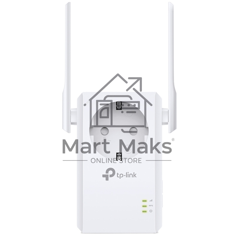 Сетевой адаптер TP-Link SOHO TL-WA860RE 300Mbps Wireless N Wall Plugged Range Extender with AC Passthrough, QCA(Atheros), 2T2R, 2.4GHz, 802.11b/g/n, 1 10/100Mbps LAN port, Range Extender button, Range Extender mode, suppo поставляется без кабеля RJ-45