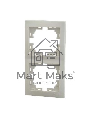 Рамка 2-м Мира верт. крем. Lezard 701-0300-152