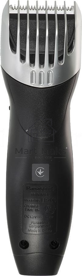 Машинка для стрижки Panasonic ER206K520 / Триммер, 1 насадка, 50 минут