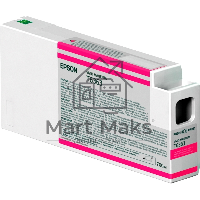 Картридж струйный Epson C13T636300 пурпурный (700 мл) для Stylus 7700, 7890, 7900, 9700, 9890, 9900, WT7900