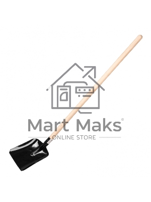 Лопата совковая, 230х280х1400 мм, деревянный черенок Россия