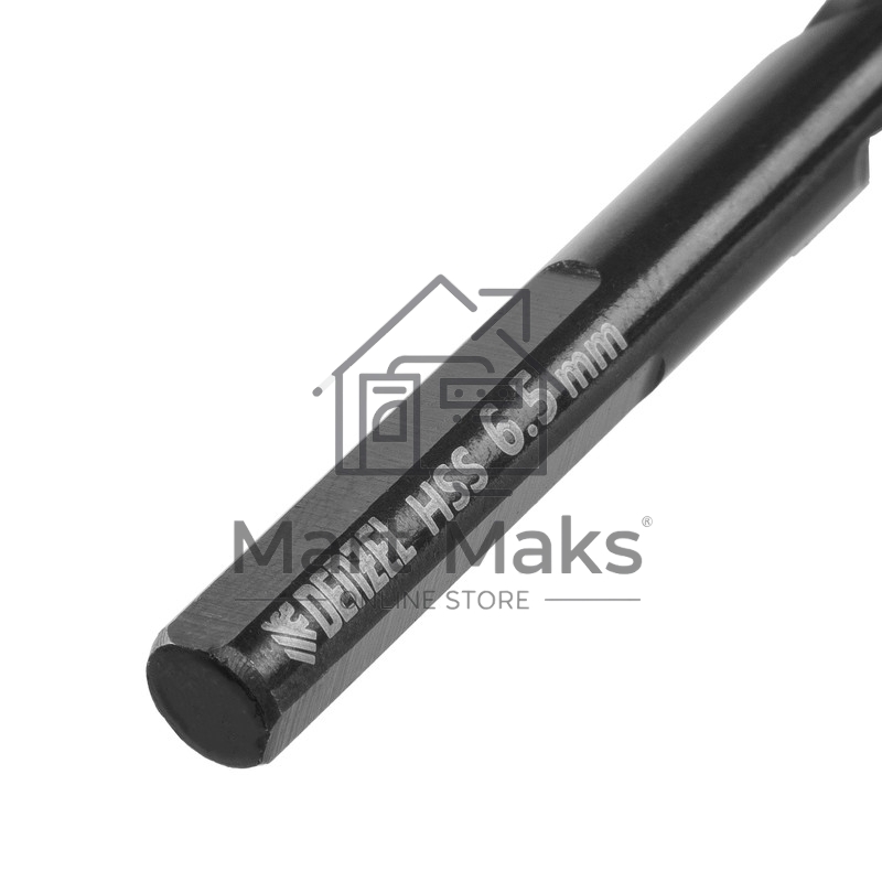Сверло по металлу, 6,5 мм, HSS-Tin, Golden Tip, 10 шт. Denzel