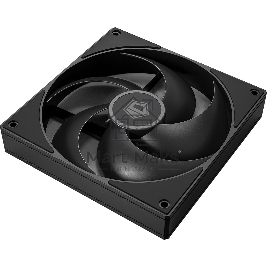 Вентилятор для корпуса ID-Cooling AS-140-K черный, 140 мм, 1800 об/мин, 24.9 дБ, 4 pin