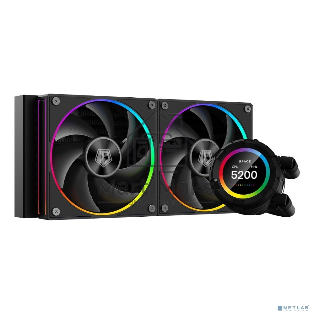 Система водяного охлаждения ID-Cooling SL240 черный 120мм алюминий+медь 2000rpm 30db 4-pin 300W